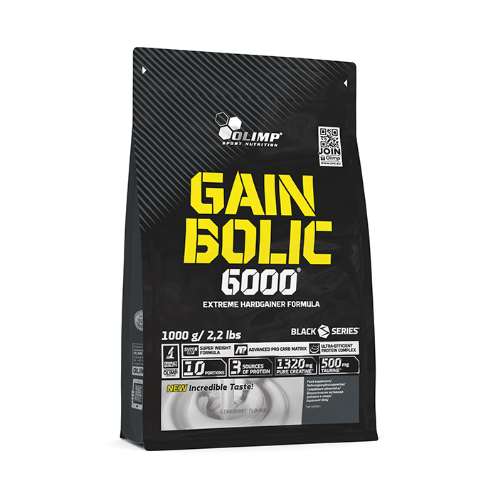Olimp Nutrition - Gain Bolic 6000, Strawberry - 1000g