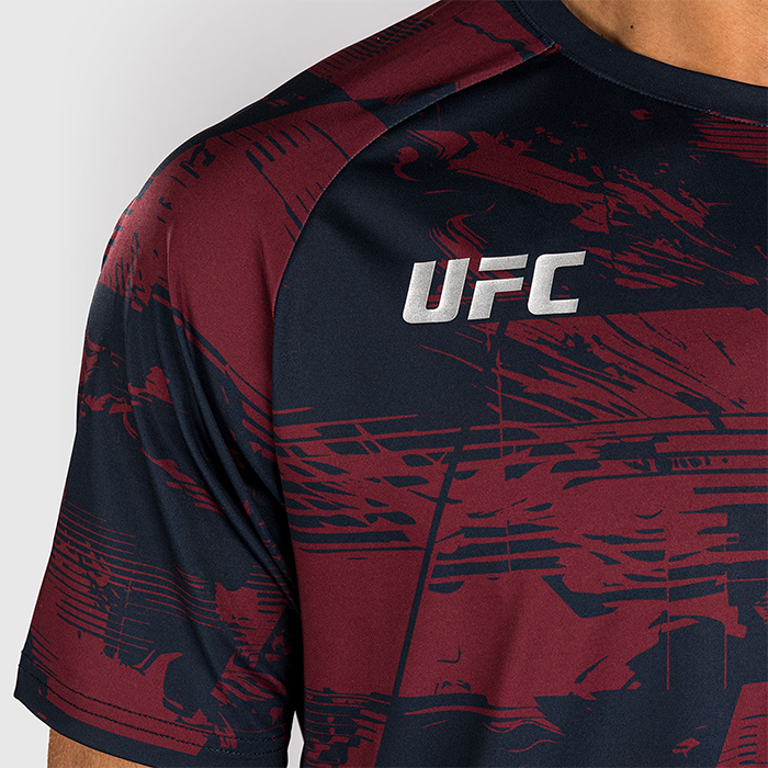UFC Zenith by Venum Fight Week Dry Tech T-shirt Bl&aring; R&oslash;d Gr&aring;