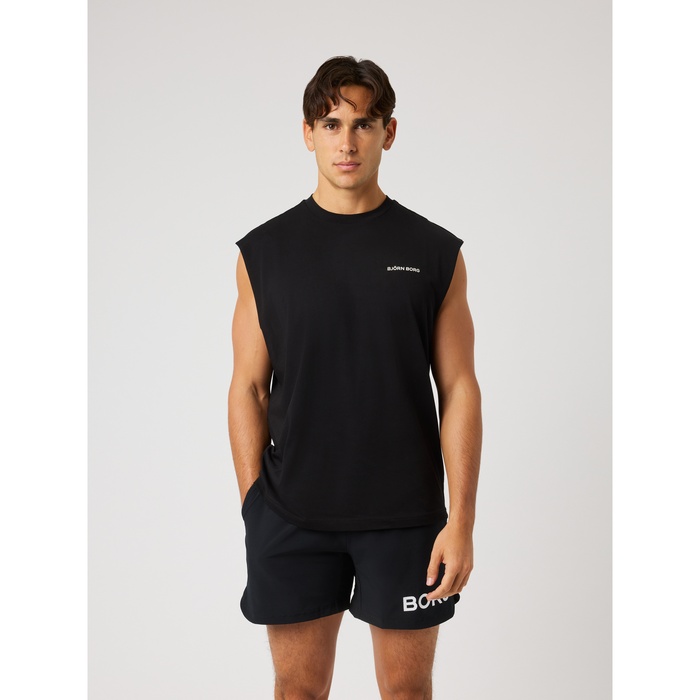 Björn Borg Borg Gym Sleeveless T-shirt Sort, L