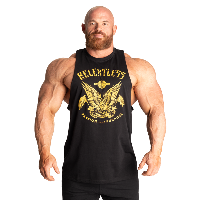 Relentless Cut Out T‑Shirt Sort Gul