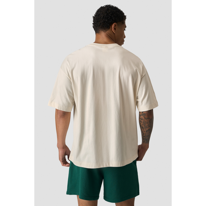 Everyday Oversized T shirt Print Beige
