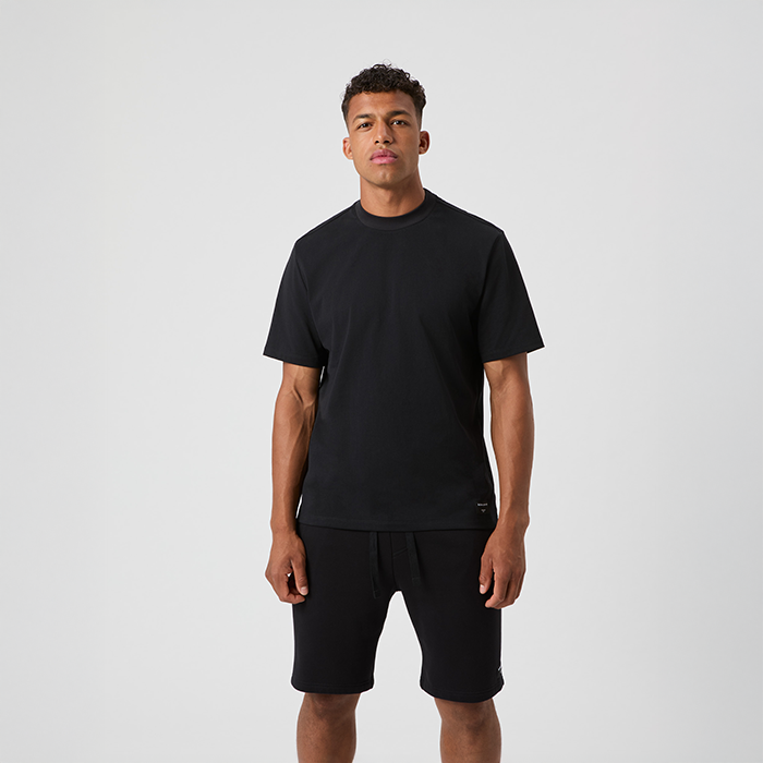 Centre High Neck T‑shirt Sort