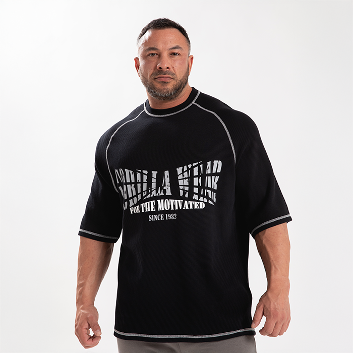 Finley Oversized T-shirt Sort Gr&aring;