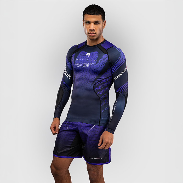 Venum x TEKKEN 8 Langærmet Rashguard Kazuya Sort Lilla