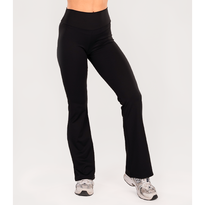 Flared Træningstights Sort