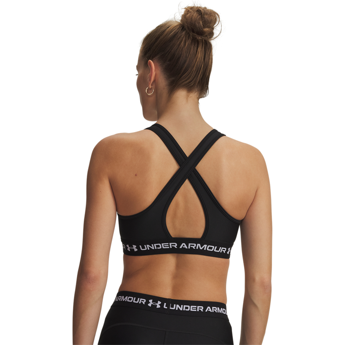 UA Crossback Sports-BH Hvid/Gr&aring;