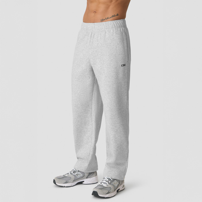 Everyday Straight Bukser Lysegrå Melange