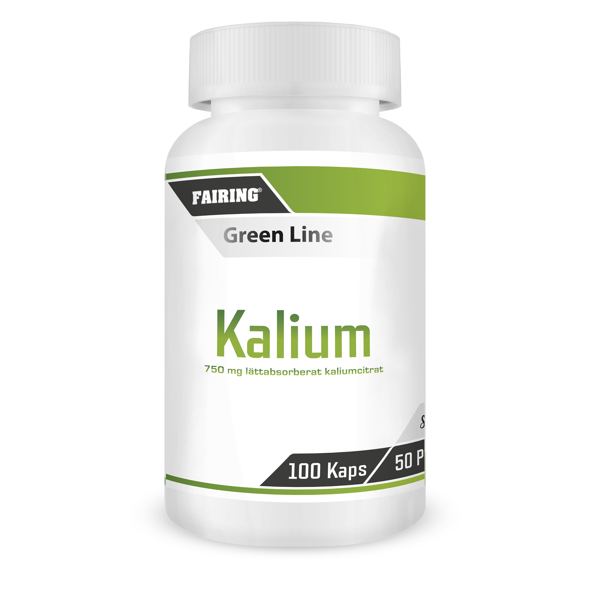 Kalium, 100 kapsler, Fairing