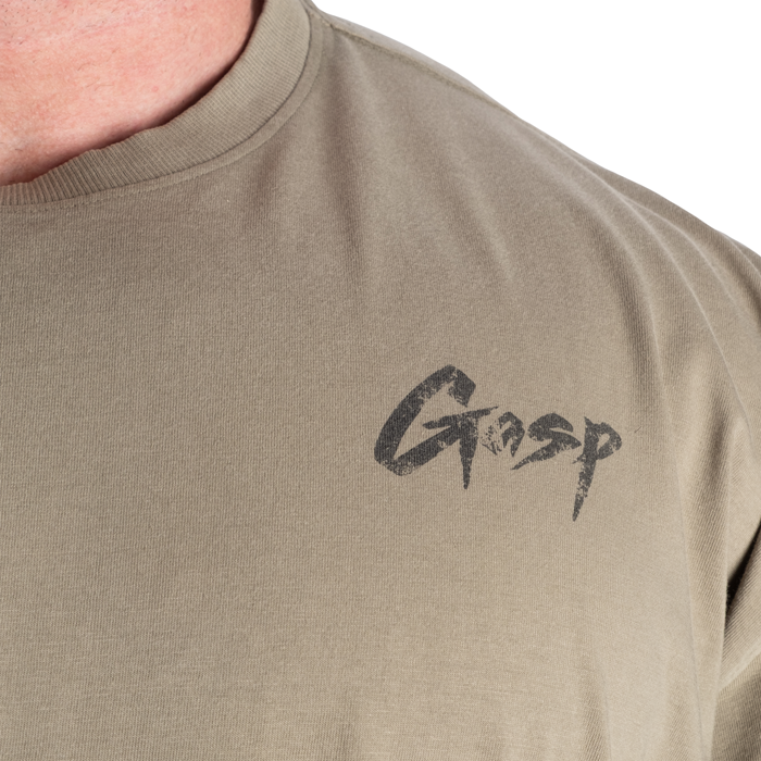 Washed T-shirt Gr&oslash;n