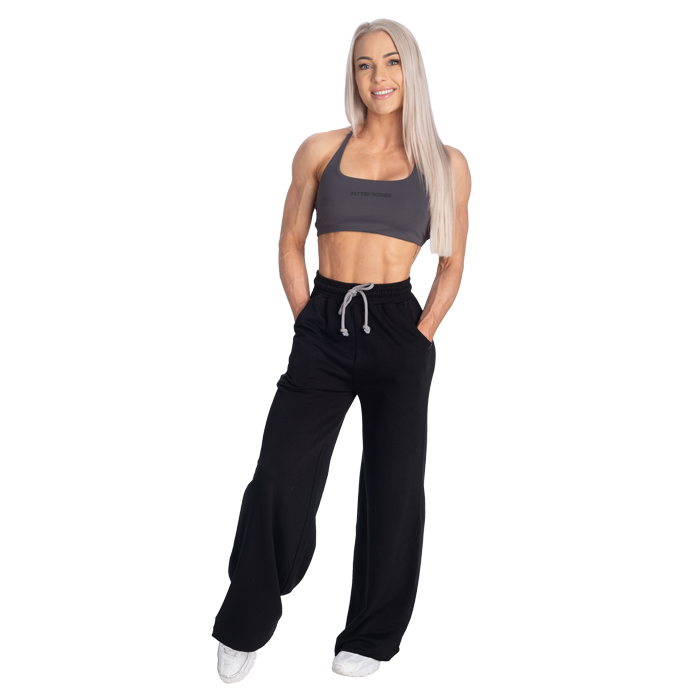 Wide Sweatpants Sort