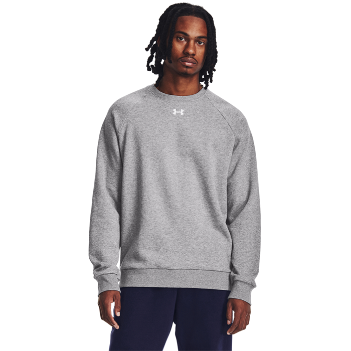 UA Rival Fleece Crew Castlerock Light Heather