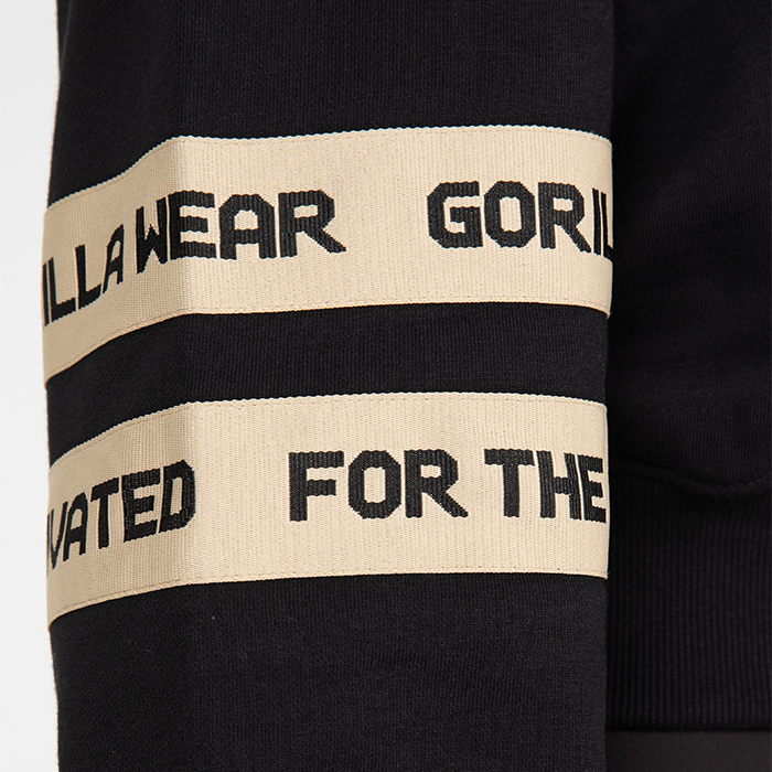 Tracey Cropped Hoodie, Black