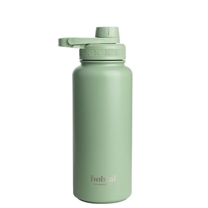 SmartShake - Bohtal Isoleret Sportsflaske, Sort - 960 ml
