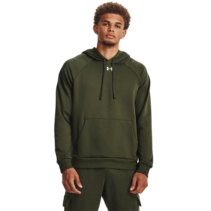 UA Rival Fleece Hoodie Marine OD Green