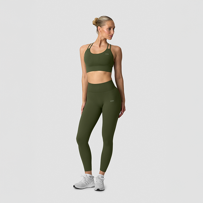 Ribbed Define Seamless Leggings Gr&oslash;n