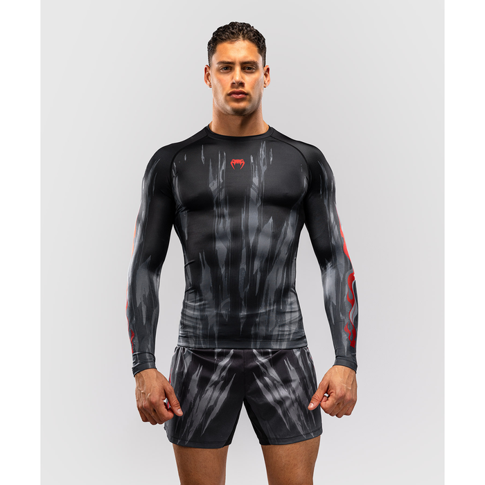 Venum Demon Long Sleeve Rashguard Black/Grey
