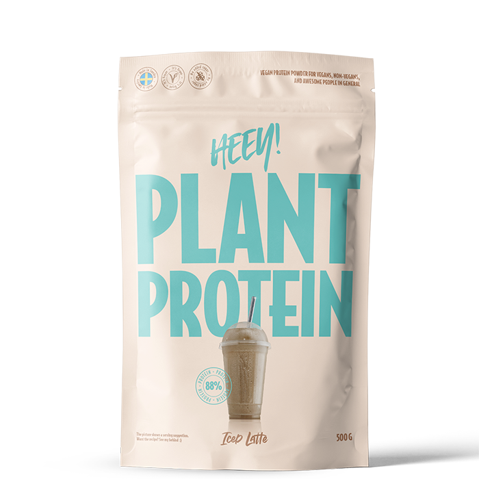 Heey! Vegan Plant Protein + Vitamin B12 Iced Latte (500 g)