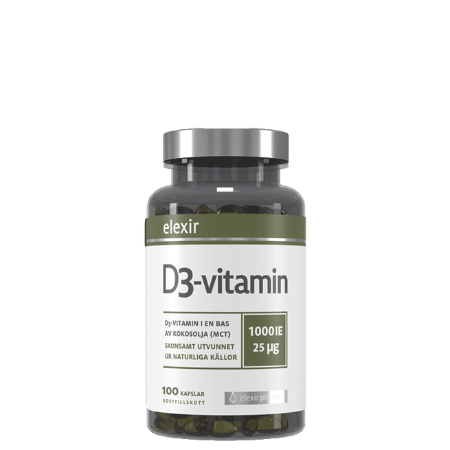 Vitamin D3 25 mcg 1000 IE 100 kapsler