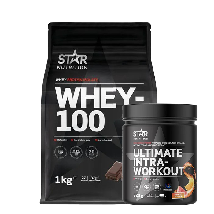 Whey-100 Valleprotein 1 kg + Ultimate Intra Workout 720 g