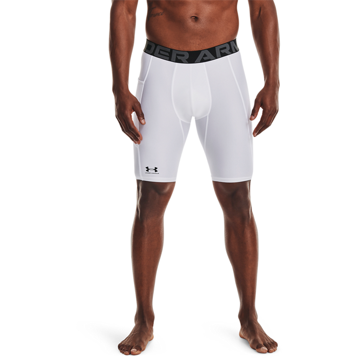 Under Armour Long Compression Shorts Hvid Large Herre