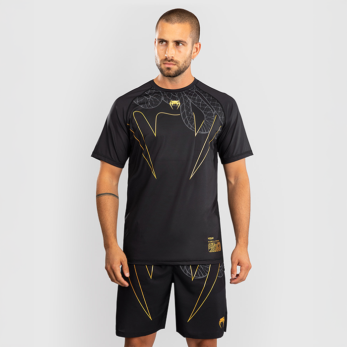 Serpenti Dry Tech T-shirt Sort Sølv Guld