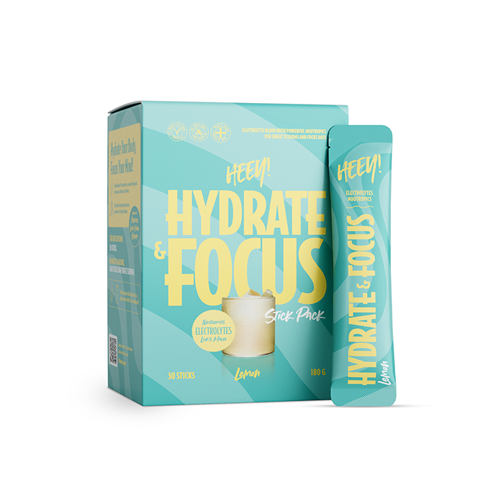 Hydrate & Focus Elektrolytter + Lion’s Mane Citron 30 Stick Pack