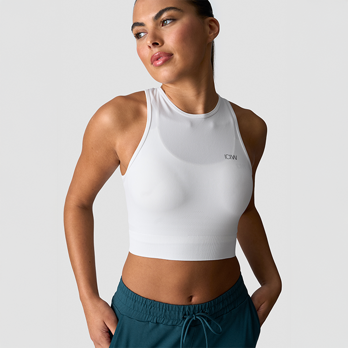 Define Seamless Cropped Top Hvid