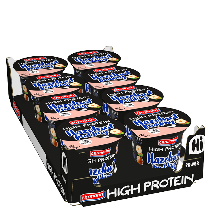 8 x Ehrmann Protein Pudding, 200 g chocolate