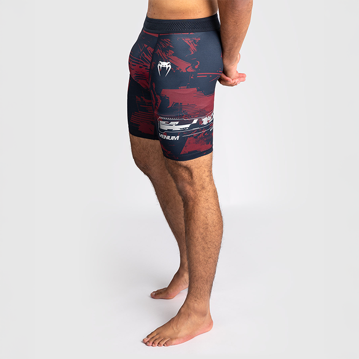 UFC Zenith by Venum Fight Week Vale Tudo Shorts Bl&aring; R&oslash;d Gr&aring;