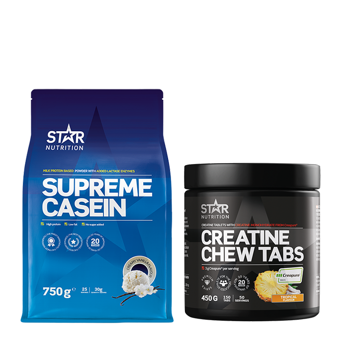 Supreme Casein 750g + Creatine Chew Tabs