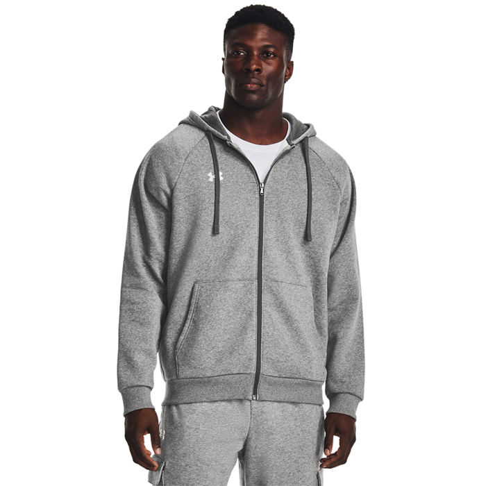 UA Rival Fleece FZ Hoodie Grå