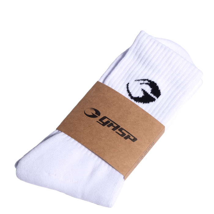 Gasp Crew Socks 1-pack, White