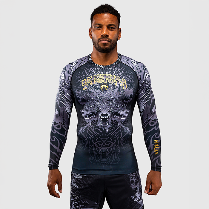 Venum Wolf Atak Rashguard Langærmet Sort Grå