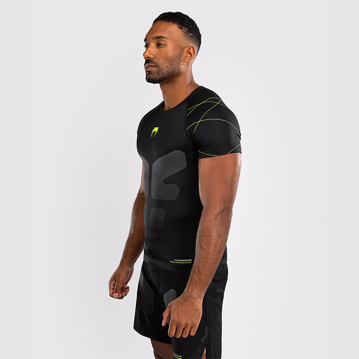 Training Camp 4.0 Rashguard Kort&aelig;rmet Sort Gr&oslash;n