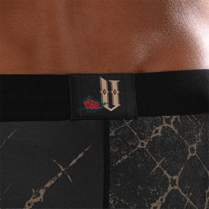Santa Muerte 5.0 Vale Tudo Shorts Sort Guld