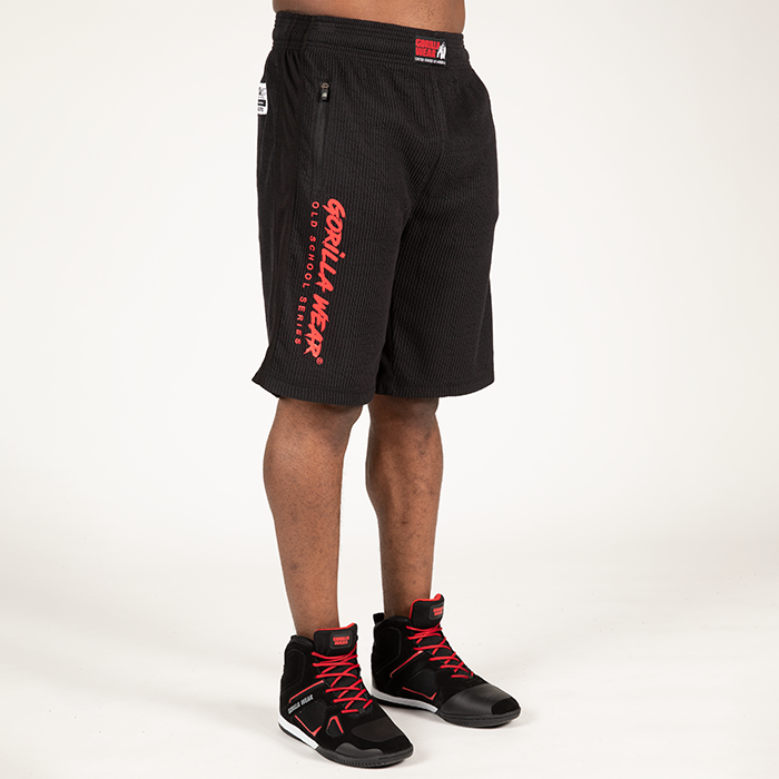 Augustine Old School Shorts, Black/Red