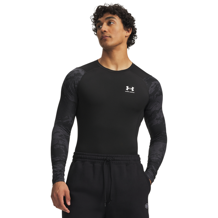 HeatGear Armour Kompressionstrøje Sort