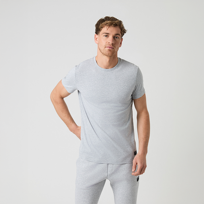 Björn Borg Centre Tee Lysegrå økologisk bomuld Large Herre