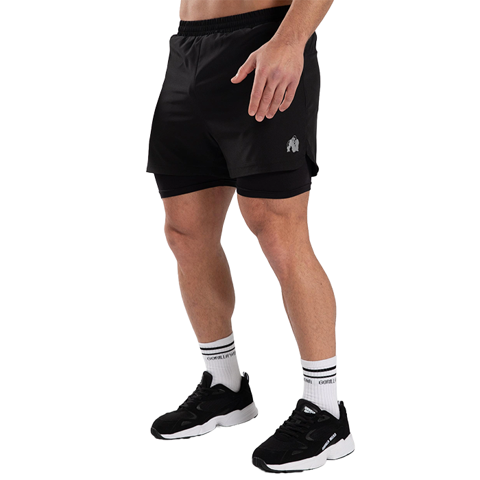 Cortez 2-In-1 Shorts, Black