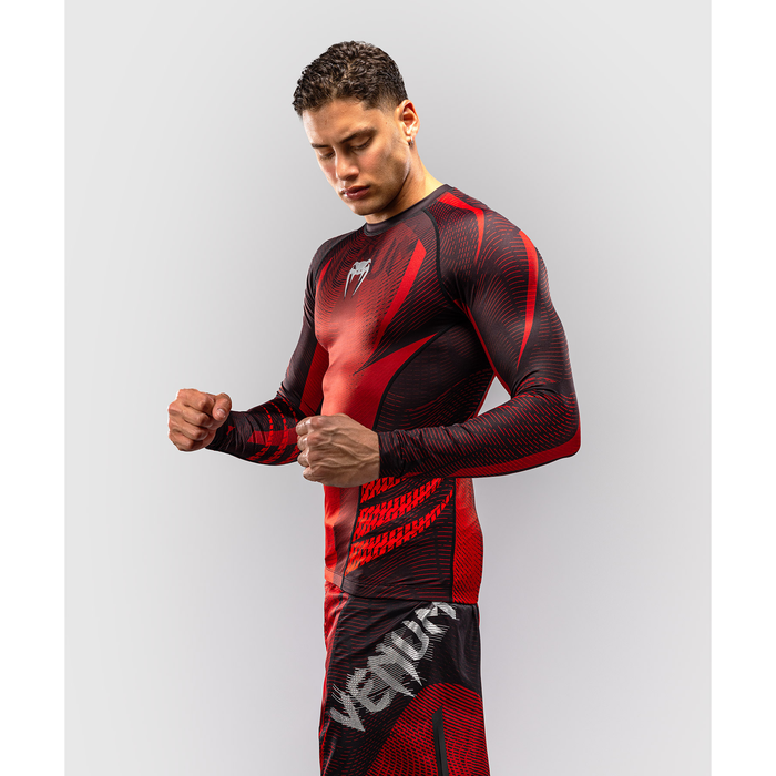 Venum GALACTIC 3.0 Long Sleeve Rashguard Red/Silver
