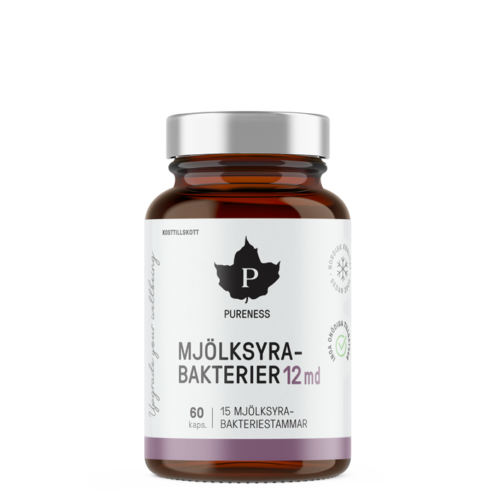 Mælkesyrebakterier 12 md 60 kapsler billede