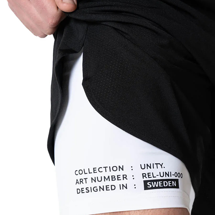Unity Shorts Sort/Hvid
