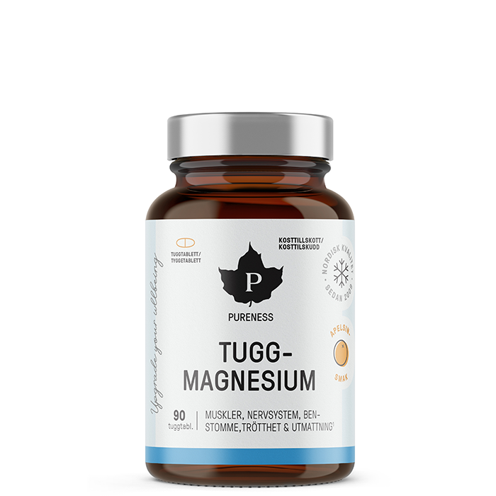 Pureness Tygge-magnesium, Appelsin, 90 tabletter