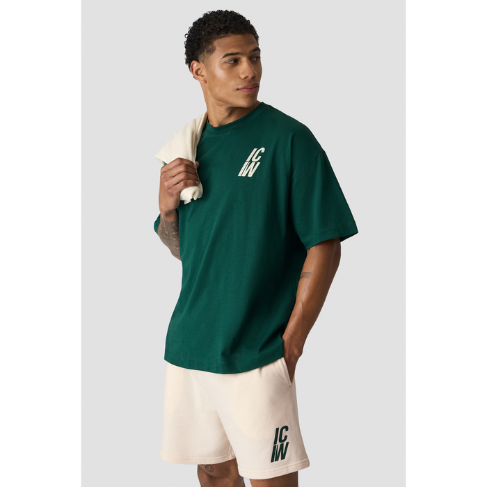 Everyday Oversized T shirt Print Grøn