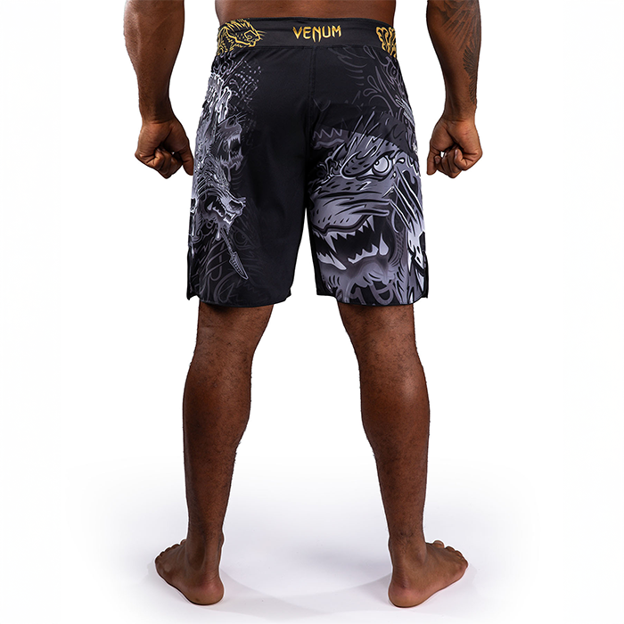 Venum Wolf Atak Fightshorts Sort Gr&aring;