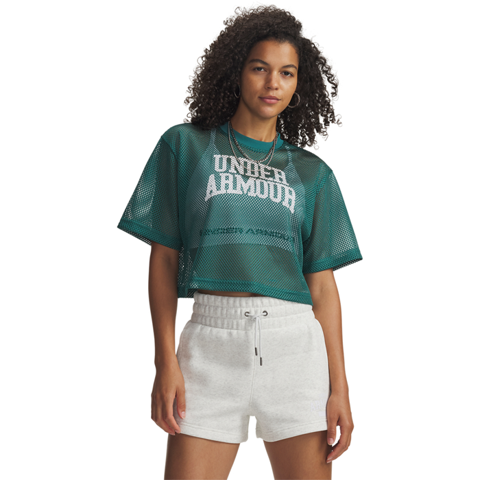 Football Mesh Crop Tee Grøn
