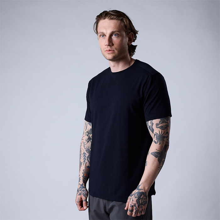 Bamboo T-shirt Marinebl&aring;