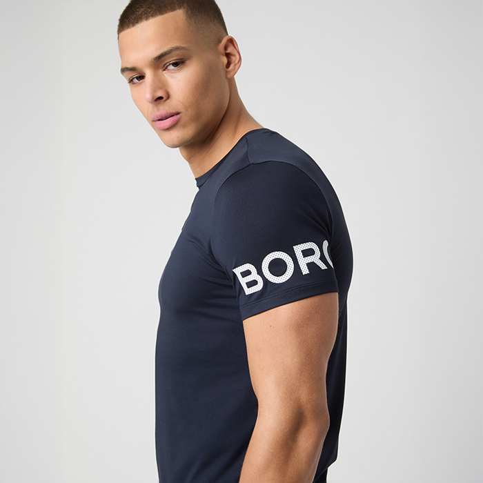 T-shirt M&oslash;rkebl&aring;