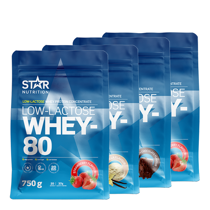 4 x Whey-80 750 g Low Lactose