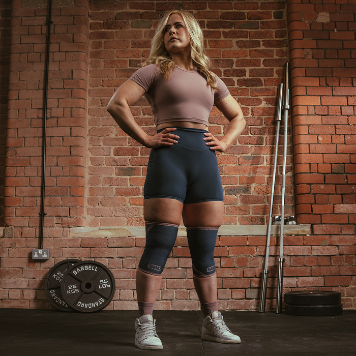 Powerlifting Knee Sleeves Kn&aelig;beskyttere 7 mm